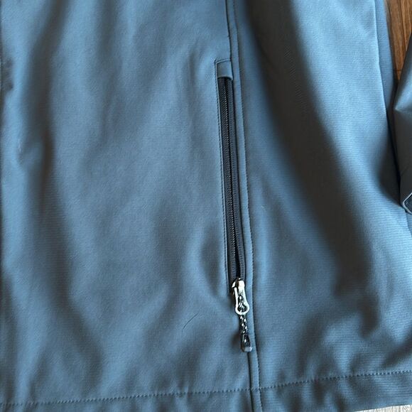MENS FLEECE LINED CASUAL GRAY JACKET SIZE XXL LIKE NEW - Picture 2 of 4